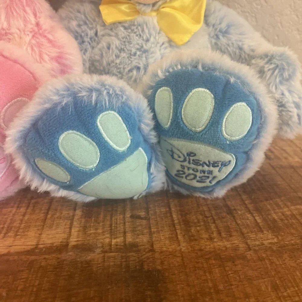 Disney Store Mickey & Minnie Mouse Bunny Easter 2021 Soft Plush Lot Set Of 2 - Picture 3 of 12